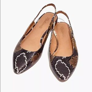Madewell Margot Snakeskin Flats
